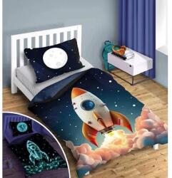  Űrhajós ágyneműhuzat szett 140x200 cm - sötétben világító (928647)