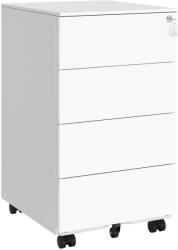 SONGMICS File CabinetSONGMICS gurulós irattartó szekrény, zárható, felhőfehér színben (OFC064W14)