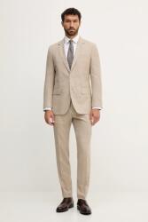 BOSS gyapjú öltöny BECKHAM X BOSS - bézs 52