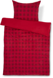 Tchibo - Kétoldalas mikroszálas flanel ágynemű - piros
