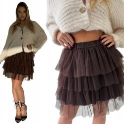 Edoti Női mini szoknya, sötétbarna, egy méret (161277)