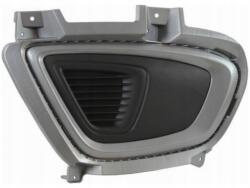 Abakus Depo Jobb oldali lökhárító szellőzőrács, fekete/ezüst, ködlámpa nyílás nélkül