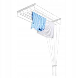 Sepio Mennyezeti Ruhaszárító 6 Rúd 80 CM Fehér Erkély Fürdőszoba Strapabíró (10SUSSUF6PP08) Ruhaszárító