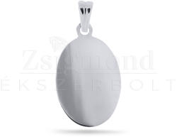  Ezüst gravírozható ovális medál - 44 x 24 mm (AG29271) AG29271