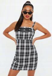 Missguided Fekete Ruha, rövid mini, Size 36, 100% pamut