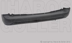 Peugeot Rifter 2018-2024 - Hátsó lökhárító közép, fekete, szenzor jelöléses