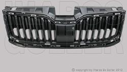 Skoda Octavia 2016-2020 - Hűtődíszrács fekete - alkatresz - 11 783 Ft