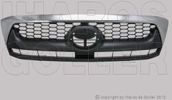 Toyota Hilux 2005-2015 - Hűtődíszrács s. szürke, króm díszléccel