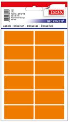 Tanex Etichete autoadezive, 23x50 mm, 60 buc/set, portocaliu, TANEX (TWOFC118O)