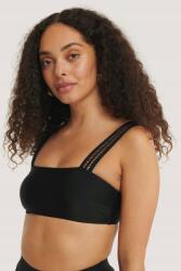 NA-KD Fekete Bikini Felső, Size L, 80% poliamid, 20% elasztán