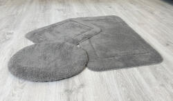 Keleti Textil Kft Lazien 3014-3 Grey 3 Részes Fürdőszoba Szőnyeg 50x80 + 50x40cm