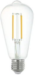 EGLO LED lámpa , égő , izzószálas hatás , filament , E27 , Edison , ST64 , 6W , meleg fehér , dimmelhető , EGLO Connect. Z , Zigbee , 12227 (12227)