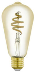 EGLO LED lámpa , égő , izzószálas hatás , filament , E27 , Edison , ST64 , 4.9W , CCT , dimmelhető , borostyán ságra , EGLO Connect. Z , Zigbee , 12242 (12242)