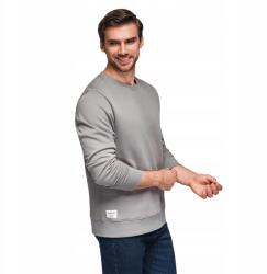 Ombre Férfi Basic melegítőfelső kerek nyakkivágással szürke V8 OM-SSBN-0175 XXL (148433)