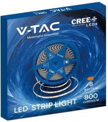 V-TAC CREE SMD 5mm széles LED szalag IP20, 2835 chip, 120 LED/m, hideg fehér - SKU 240826 (240826)