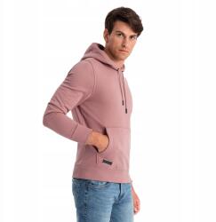 Ombre Férfi kapucnis pulóver, Size L, sötétrózsaszín, pamut-poliészter