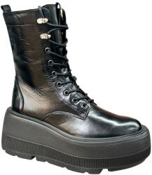 Carinii Női Bokacsizma Carinii B9338 MÉRET37 Fekete Bőr Platform (b9338)