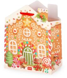 Legami ajándéktasak (M 19x25x11, 5 cm), mézeskalács ház karácsonyi (GB0671)