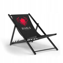 Diablo Chairs Kerti napozóágy Fa Erkély Terasz Összecsukható Diablo Fekete (1514)