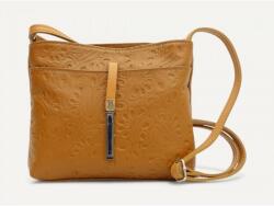 MaxModa Női válltáska: konyakbarna bőr, 1 rekeszes (olasz termék) (1163976)