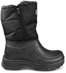 Sliper Téli csizma, hócsizma, bélelt, Size 41, cipzáras, fekete (BM4-czg-1)