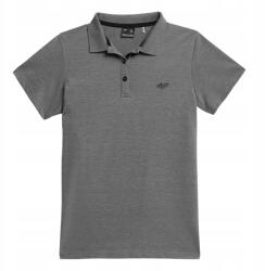 4F Női pólóing, pamut, Size S, szürke, regular szabású (NOSH4-TSD007-24M)