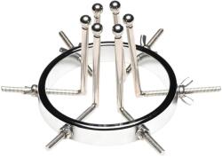 XR Brands Oculus - rozsdamentes acél tágító (ezüst) - shop