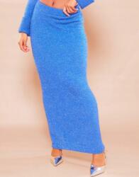 Prettylittlething kék maxi szoknya, klasszikus, szűk, Size XS