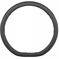  Fekete csúszásgátló kormányvédő, 38cm, Ökológiai bőr, univerzális méret, csúszásgátló