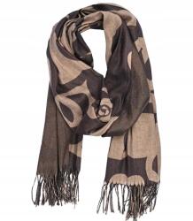 Agrafka Meleg sál, virágmintás, 180×70cm, fényes, puha szál (5905756084654)