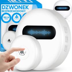 RETOO Akkumulátor Nélküli Vezeték Nélküli Csengő Ajtóhoz Vízálló IP68 180M (MELODIE 28 E331)
