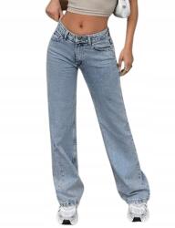 Shein Mom Jeans Hosszú Farmernadrág Magas Derékkal M 1KK