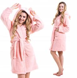  Puha, meleg köntös, Size M, kapucnival, rénszarvas mintával (0128)