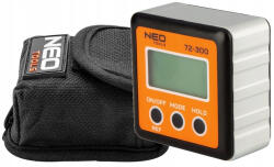 NEO TOOLS digitális szögmérő, vízmértékkel, mágnessel (72-300)