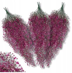  Művirágok, harangvirágos fűzfa, 3db, rózsaszín, 76cm, műanyag (Pnącze wiszące kwiaty sztuczne 3szt wierzba)