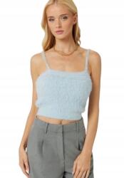 Guess Kék Vállpántos Felső, szőrmével, Size M