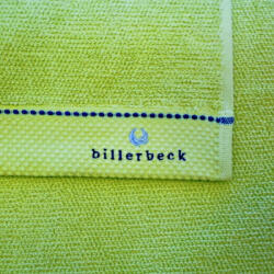 Billerbeck rizskötésű törölköző, Limetta zöld/Neon zöld, 30x50 cm (2 db)