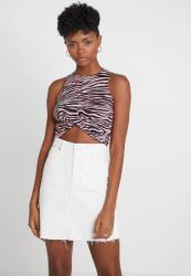 Even&Odd Rózsaszín Zebramintás Crop Top M-es Méret