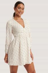 NA-KD Fehér, Pöttyös Ruha, Size 38, poliészter, többszínű