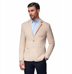 Ombre Férfi bézs színű slim zakó, Size XL, poliészter, pamut (167016)