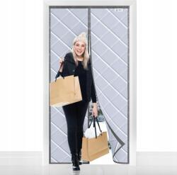  Mágneses hőszigetelő függöny ajtóra, szürke, Size 70×200cm (SZARA Z OKIENKIEM)