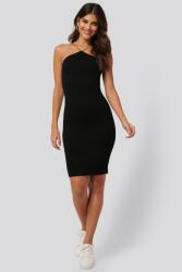 NA-KD Fekete Ruha, szabad vállak, pántos, Size M