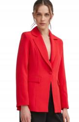 Answear Lab Piros Blézer Flip-floppal És Gombokkal Női S I1I