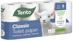 Tento Toalettpapír TENTO Classic fehér 8 tekercses 3 rétegű (229383) - papir-bolt
