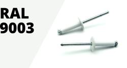  Bananarögzítős dübel Fehér 4x10 RAL9003 Fej 12mm (262)