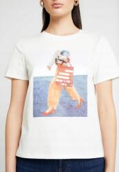 VERO MODA Grafikus Mintás Póló, Size S, 100% pamut