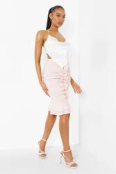 Boohoo Ráncolt szoknya, Size 36, rózsaszín