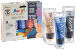 Primo-Morocolor Akrilfesték PRIMO HOBBY & PROFESSIONAL 4213TATM5MET 5x75 ml tubusos metalic (F4213TATM5MET)