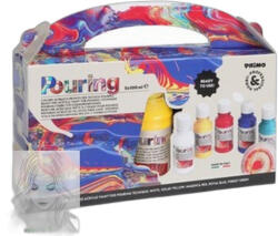 Primo Akrilfesték PRIMO 5x100ml, készlet Pouring technikához, használatra készre bekevert (F4002P5S)