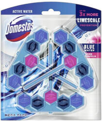 Domestos Power5+ Pink Magnolia Active Blue Water WC frissítő blokk, 3x53 g (A40029)
